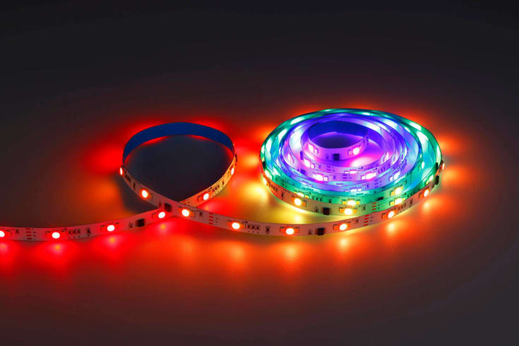 Eglo LED strip med farvet lys & mikrofon, 5 meter