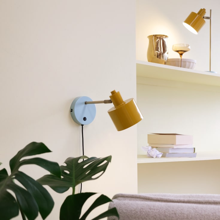 Dyberg Larsen Ocean vägglampa, gul