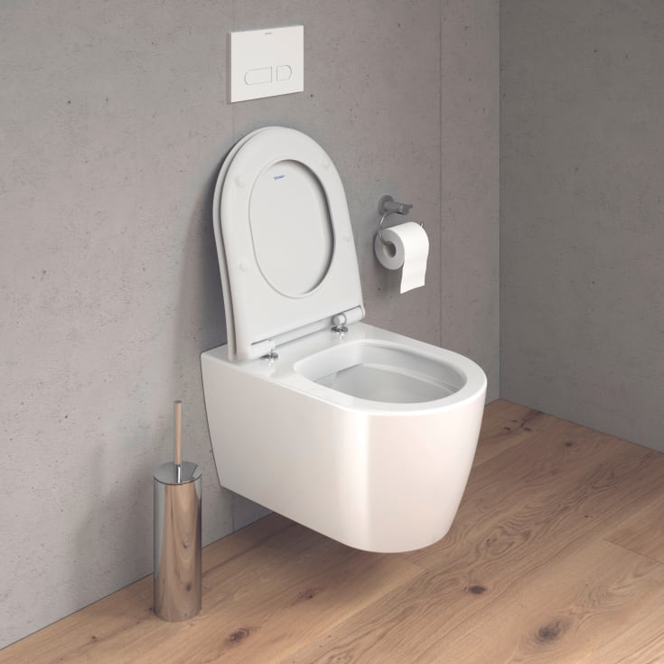 Duravit Soleil vegghengt toalett, uten skyllekant, antibakteriell, hvit
