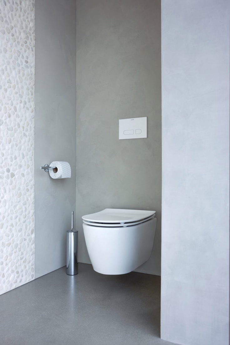 Duravit Soleil vegghengt toalett, uten skyllekant, antibakteriell, hvit