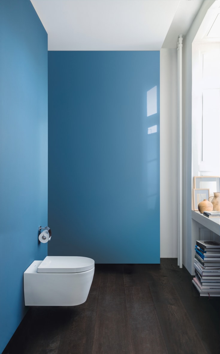Duravit Me by Starck vegghengt toalett, uten skyllekant, med HygieneFlush og HygieneGlaze, hvit