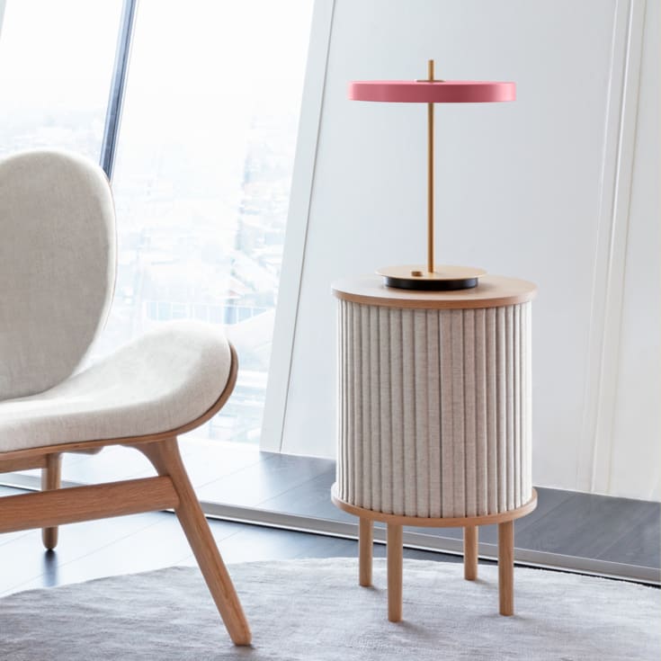 Umage Asteria bordslampa med USB, rosa
