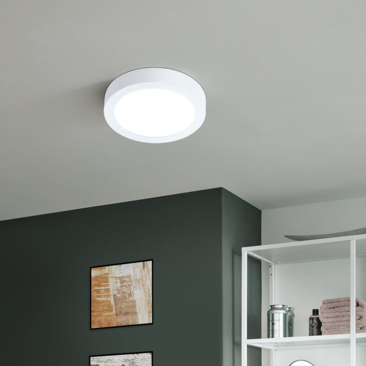 Eglo Z Fueva Bath plafond, hvit, Ø21 cm