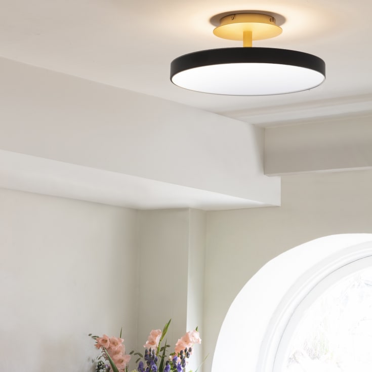 Umage Asteria Up taklampa, svart, Ø43 cm