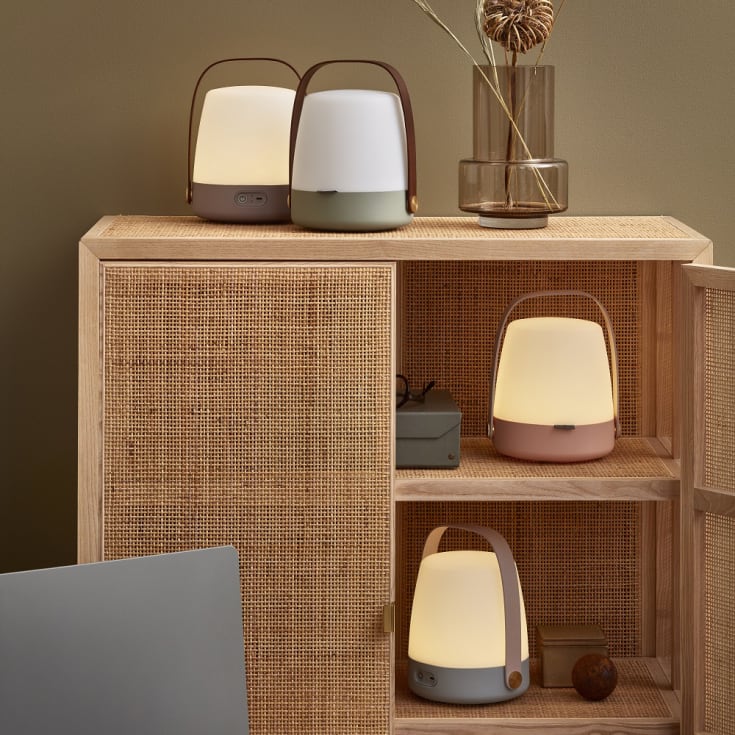 Kooduu Lite Up Play genopladelig lampe med højtaler, beige