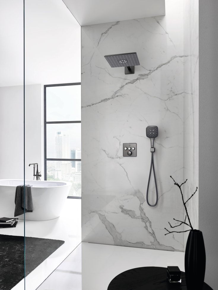 Grohe Grohtherm SmartControl 310 brusesæt, børstet sort krom