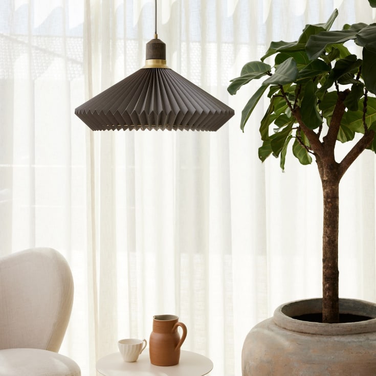 Halo Design Paris pendellampa, brun, Ø56 cm