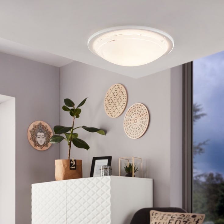 Eglo Planet plafond, hvit