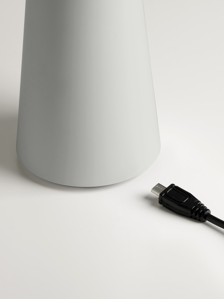 Nielsen Light Move Me oppladbar bordlampe, lysegrå