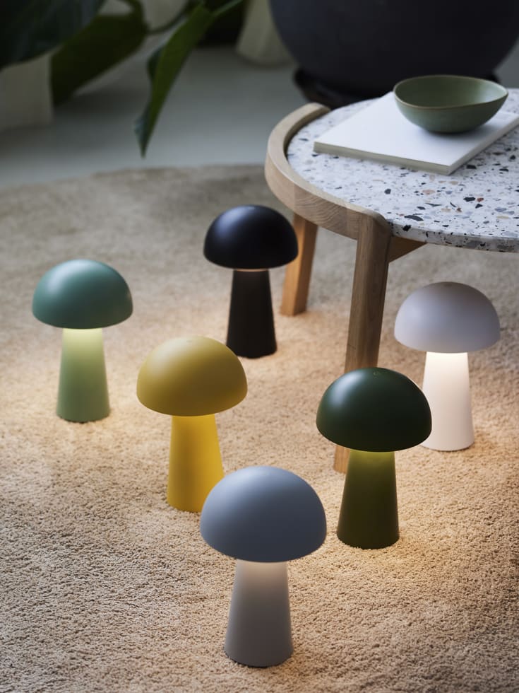 Nielsen Light Move Me oppladbar bordlampe, olivengrønn