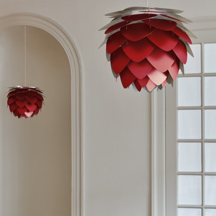 Umage Aluvia lampskärm, röd, Ø59 cm