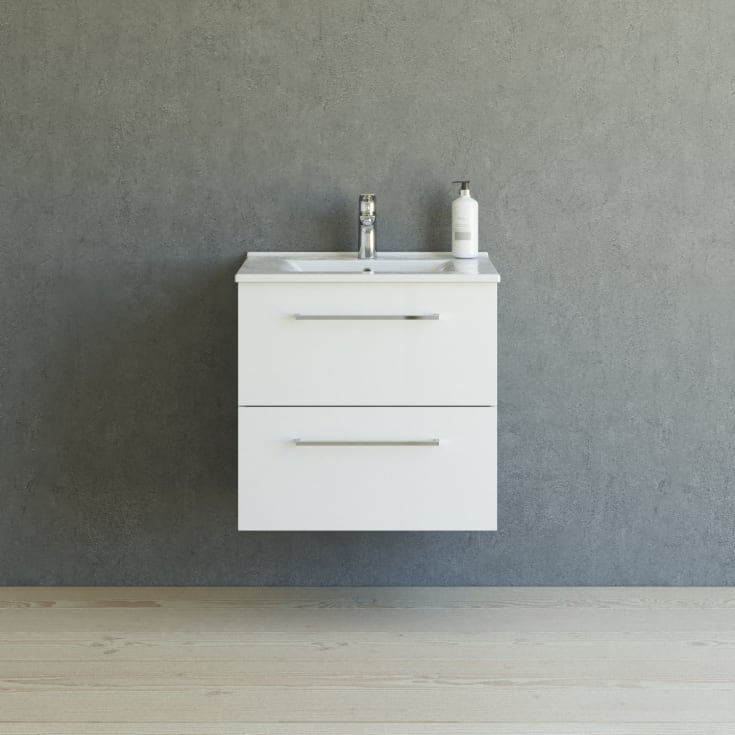 Dansani Mido+ möbelpaket, 61x45,5 vit högglans