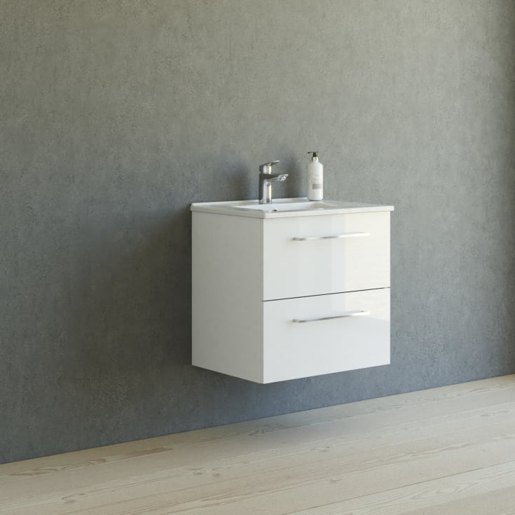 Dansani Mido+ möbelpaket, 61x45,5 vit högglans