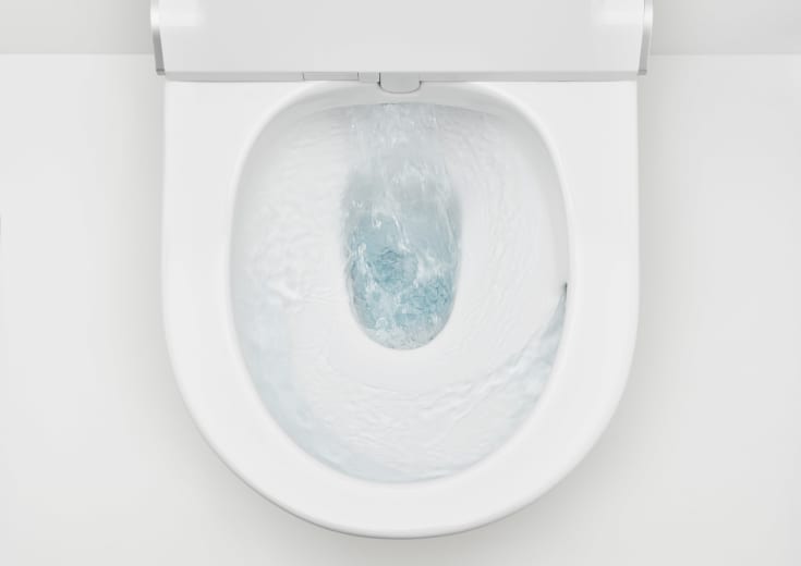 Roca Inspira douchetoilet, m/ integreret cisterne, hvid
