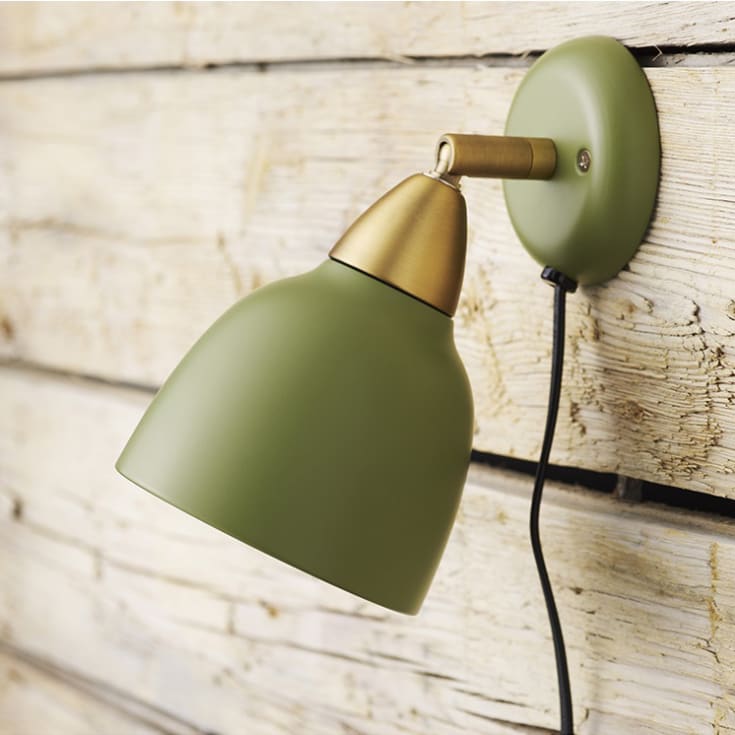 Superliving Urban vegglampe, kort, olivgrønn