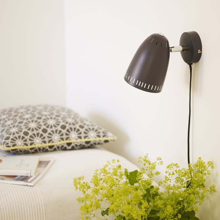 Superliving Dynamo vägglampa, kort, svart