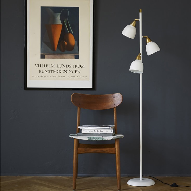 Superliving Urban Triple gulvlampe, hvit