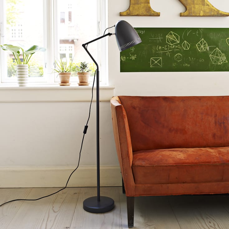 Superliving Dynamo gulvlampe, gråsort
