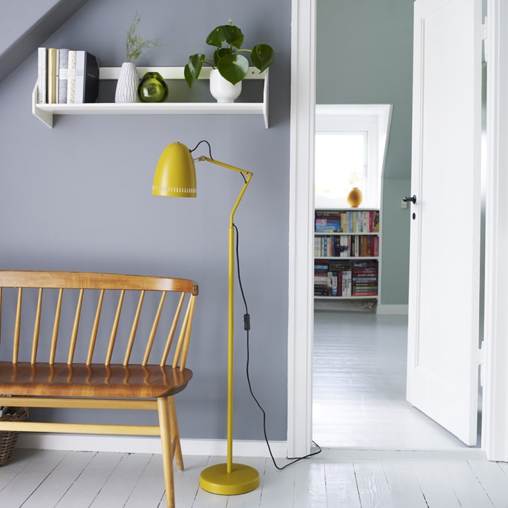 Superliving Dynamo golvlampa, gul