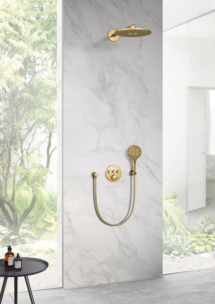 Grohe Grohtherm Smartcontrol duschset, borstad mässing