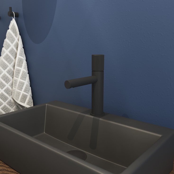 Lavabo Mira 020 tvättställsblandare, matt svart