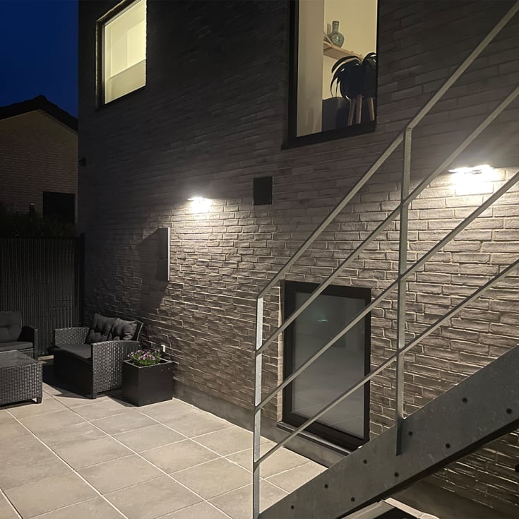 Mylight Brick vägglampa solcell med sensor