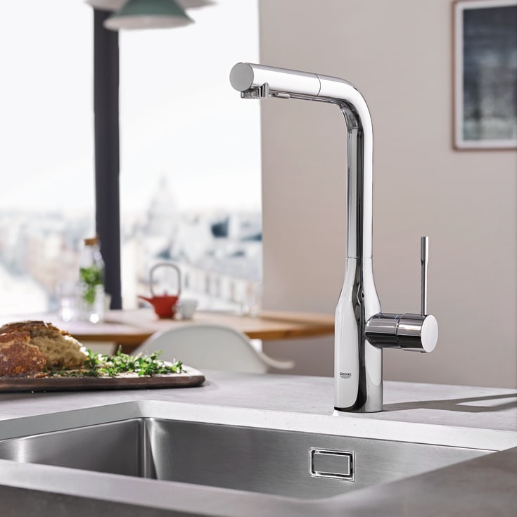 Grohe Essence köksblandare, utdragbar pip, krom