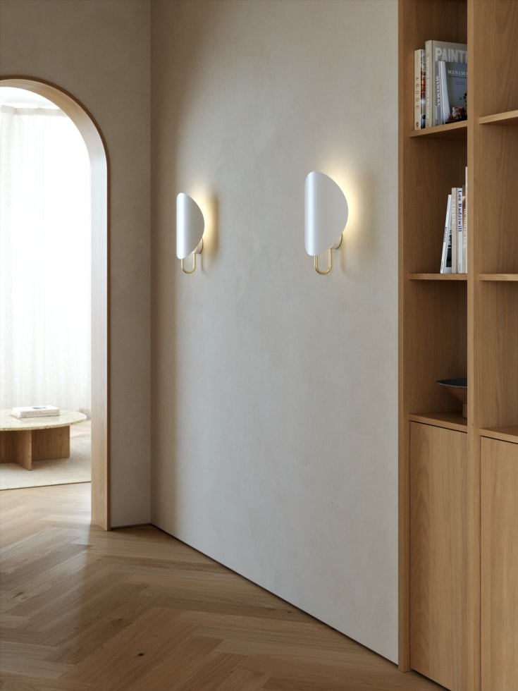 Dftp Spargo vegglampe, hvit