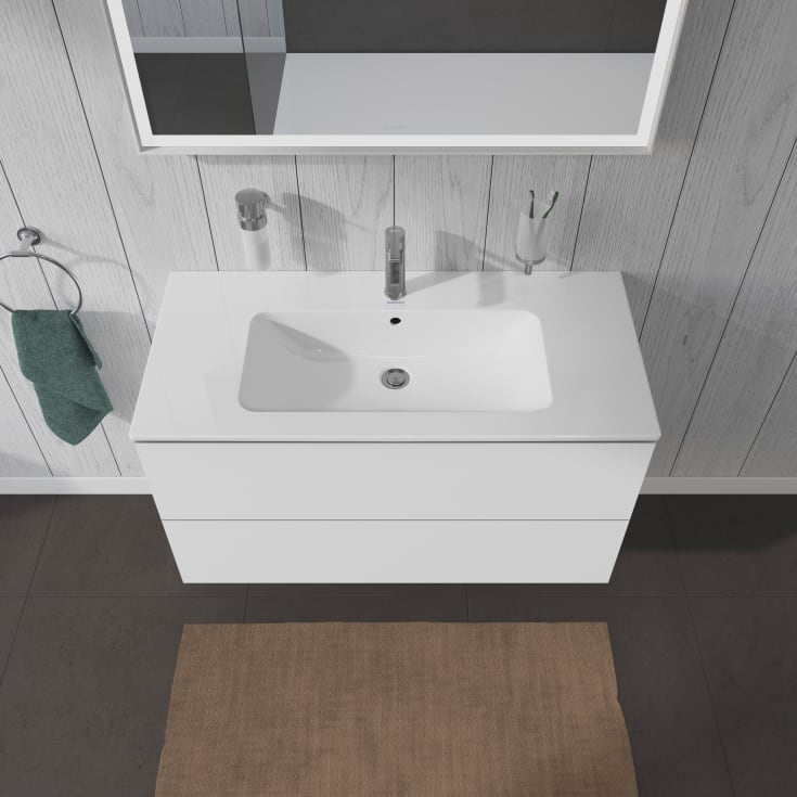 Duravit L-Cube tvättställsunderskåp, 102x48 cm, vit högglans