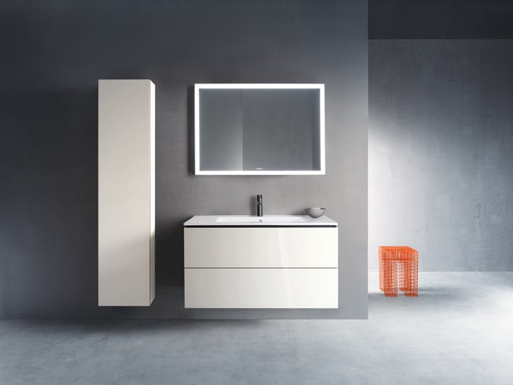 Duravit L-Cube tvättställsunderskåp, 102x48 cm, vit högglans