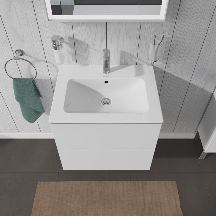 Duravit L-Cube tvättställsunderskåp, 62x48 cm, matt vit