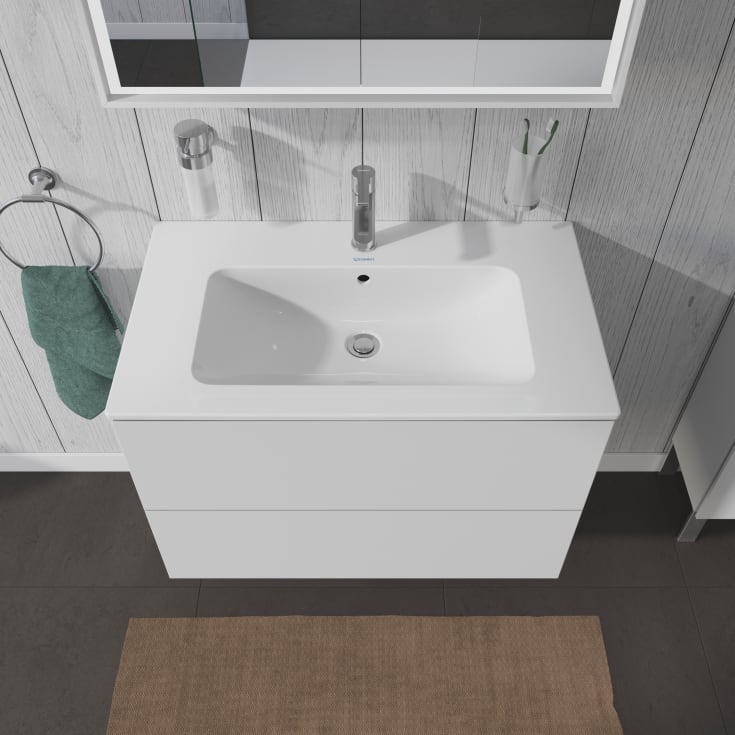Duravit L-Cube tvättställsunderskåp, 82x48 cm, matt vit