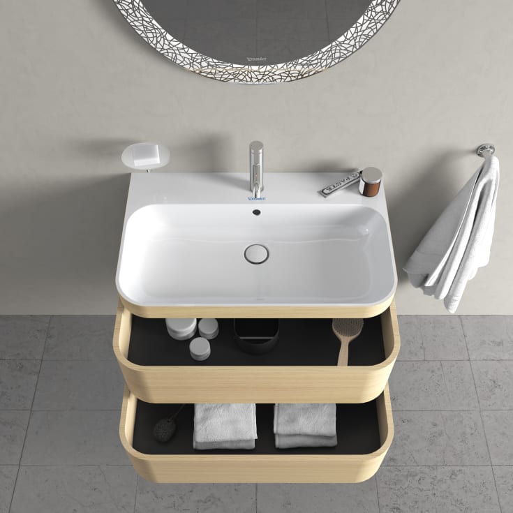 Duravit Happy D.2 møbelpakke, 77,5x49 cm, eg