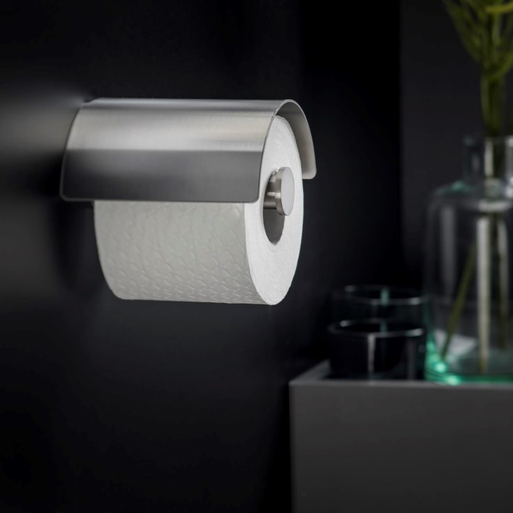 Cosmic Logic toiletrulleholder, børstet rustfrit stål