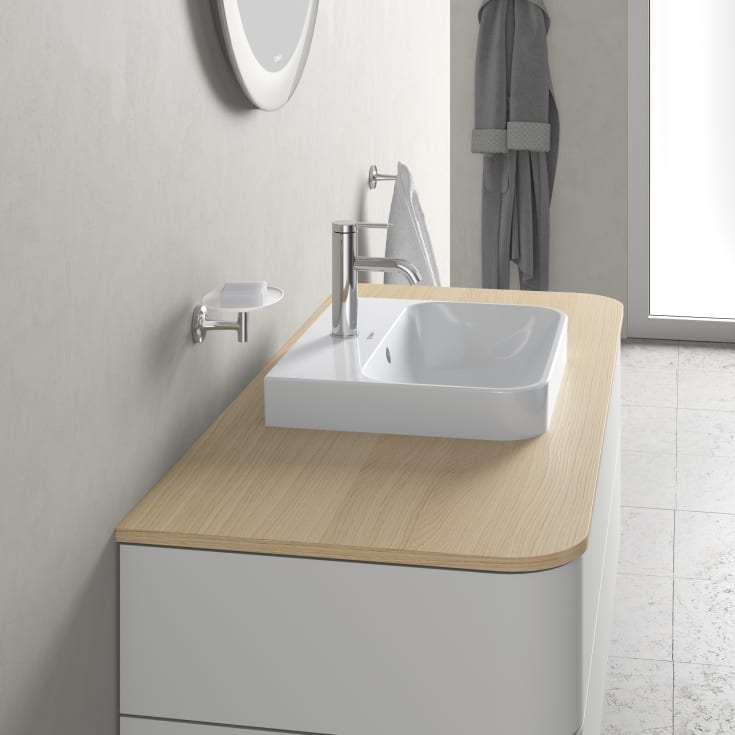 Duravit Happy D.2 Plus toppmontert servant, 50x40 cm, hvit