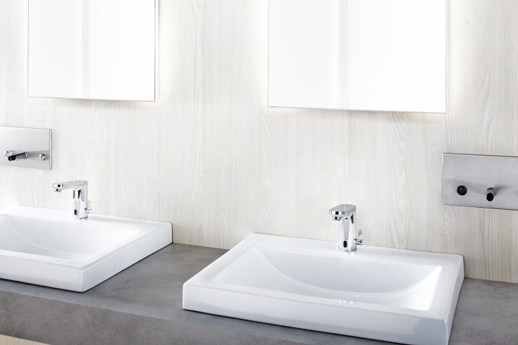 Grohe Eurosmart Cosmopolitan E håndvaskarmatur, berøringsfri, krom
