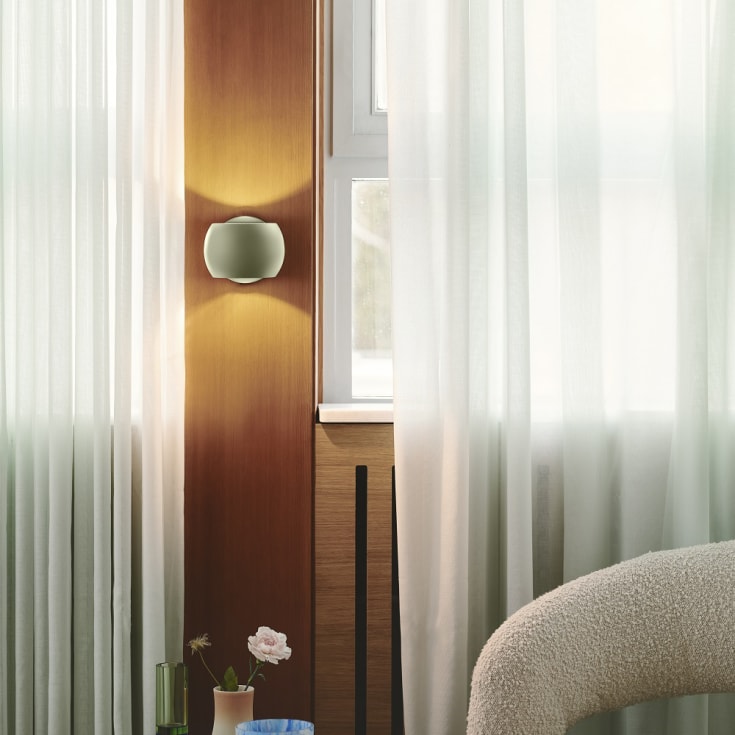 Nordlux Belir vegglampe, lysegrønn