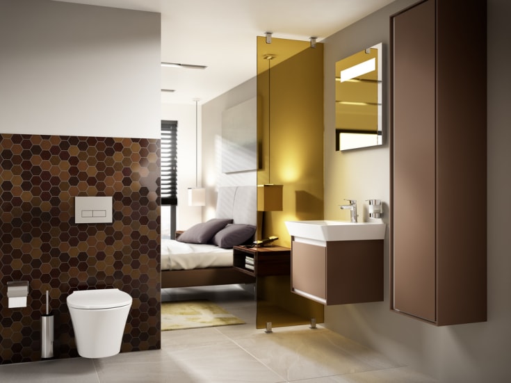 Ideal Standard Connect Air væghængt toilet, uden skyllekant, rengøringsvenlig, hvid