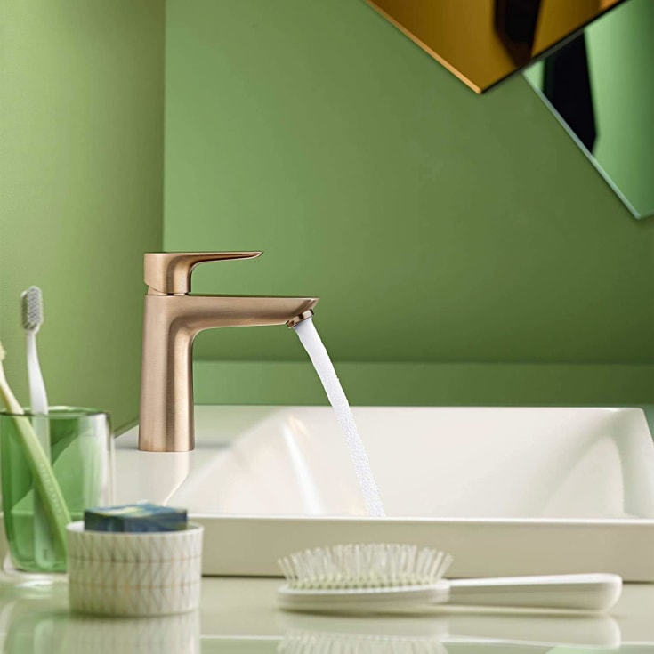 Hansgrohe Talis E 110 tvättställsblandare, borstad brons