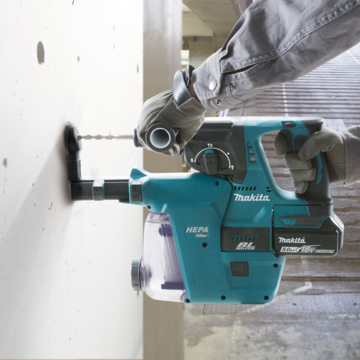 Makita borrhammare SDS+, 18 V, utan batteri