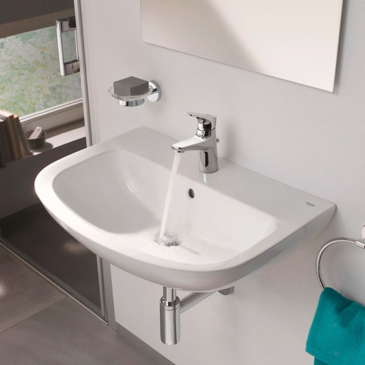 Grohe BauFlow tvättställsblandare, krom