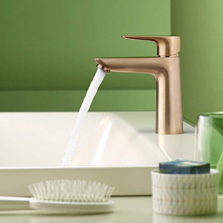 Hansgrohe Talis E 110 tvättställsblandare, borstad brons