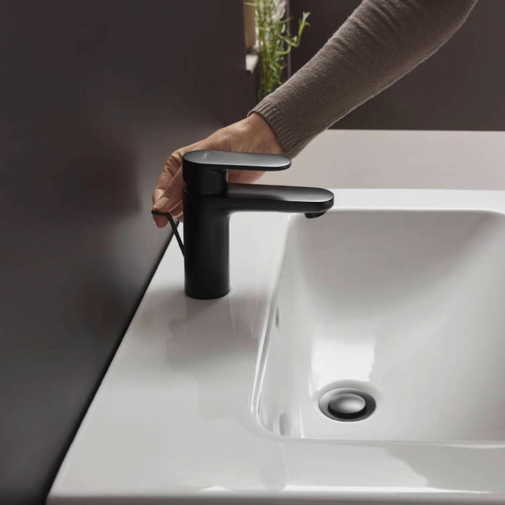 Hansgrohe Vernis Blend 100 håndvaskarmatur, mat sort