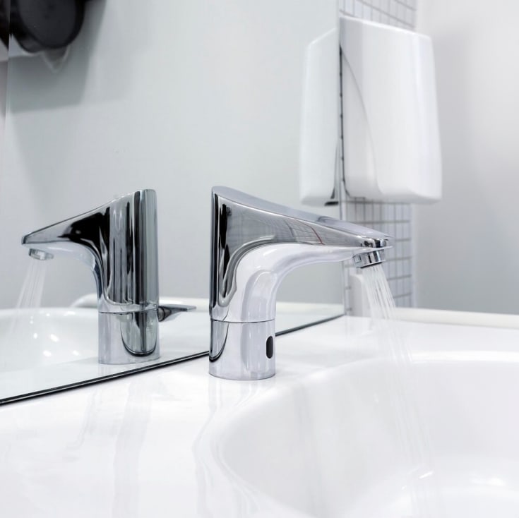 Grohe Europlus tvättställsblandare, beröringsfri, krom