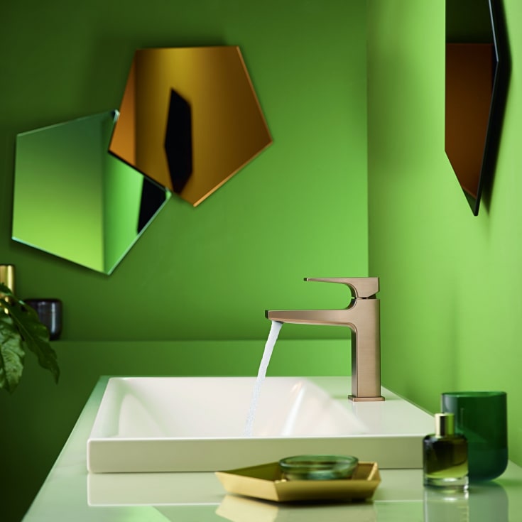 Hansgrohe Metropol 110 tvättställsblandare, bortstat brons
