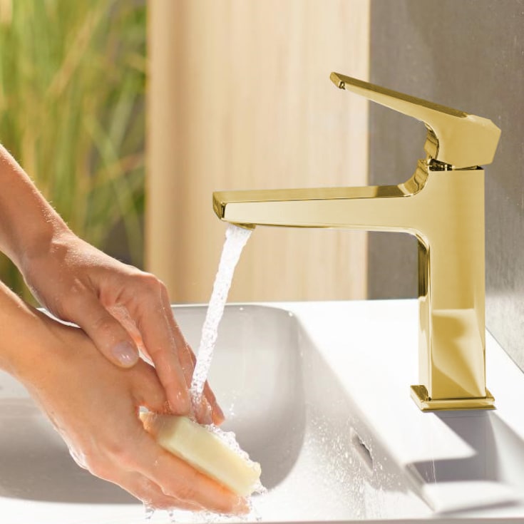 Hansgrohe Metropol 110 tvättställsblandare, guld