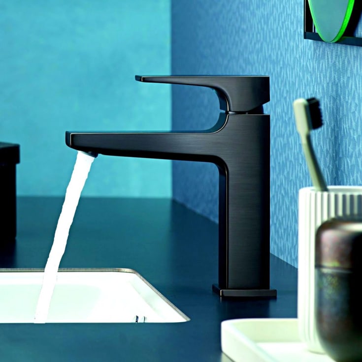 Hansgrohe Metropol 110 håndvaskarmatur, børstet sort krom
