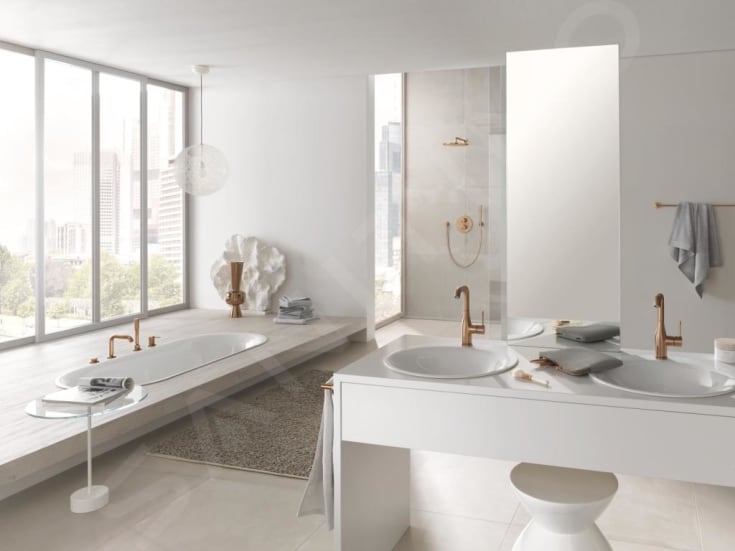 Grohe Essence tvättställsblandare, borstad koppar