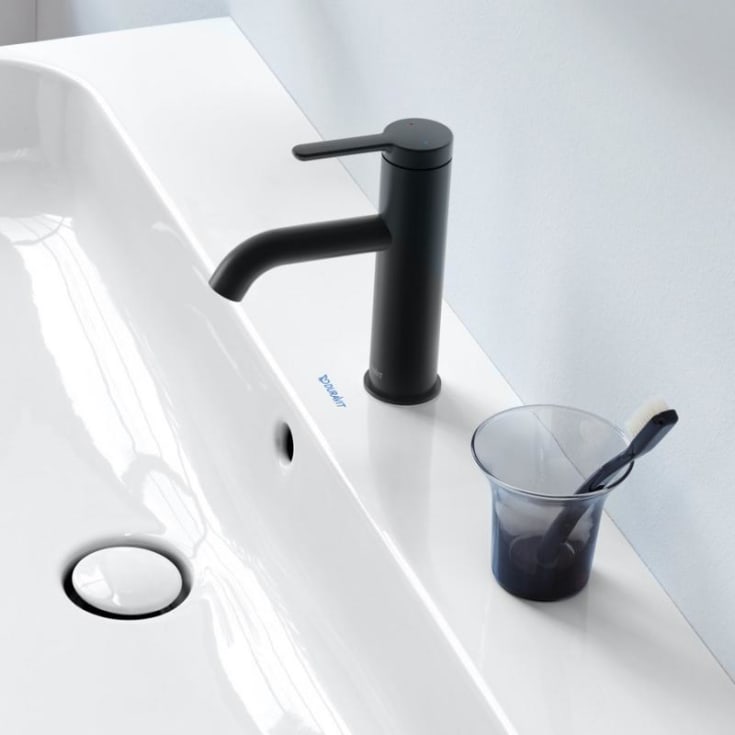 Duravit C.1 tvättställsblandare, medium, svart