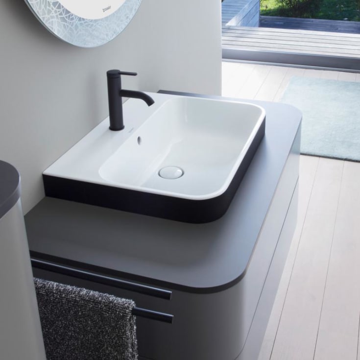 Duravit C.1 håndvaskarmatur medium, sort